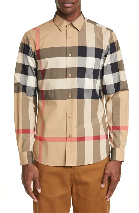 mens burberry plaid shirt 111 897|Burberry shirts for men outlet.